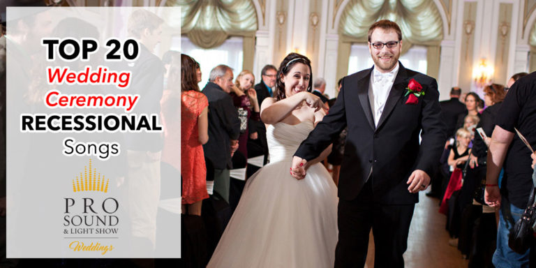 top 20 wedding recessional songs